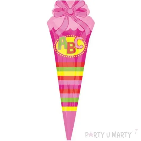 balon foliowy pierwszy dzien w szkole rozowy amscan 30 shp