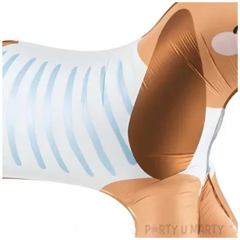 balon foliowy pies jamnik stojacy brazowy partydeco 35 shp