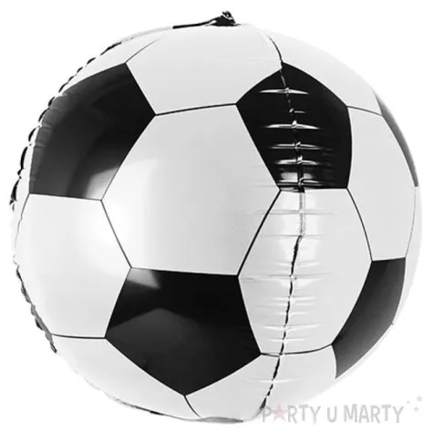 balon foliowy pilka czarno bialy partydeco 16 orb
