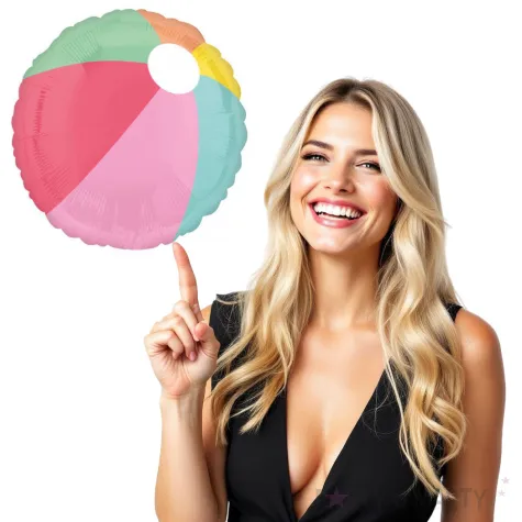 balon foliowy pilka plazowa amscan 17 rnd