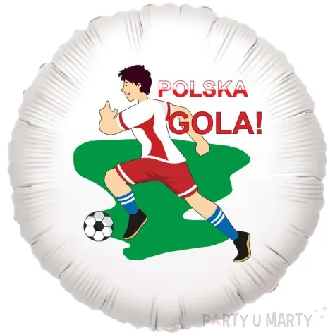 balon foliowy pilkarz robert bialy 18 rnd