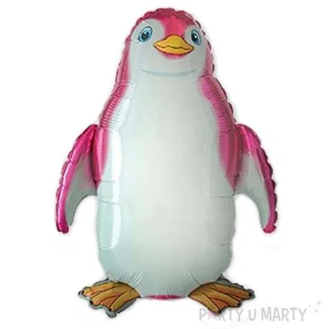 balon foliowy pingwin rozowy flexmetal 14 shp