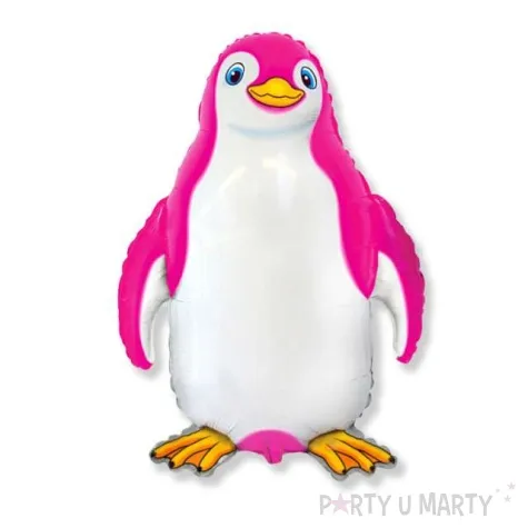 balon foliowy pingwin rozowy flexmetal 31 shp