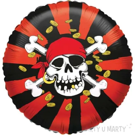 balon foliowy piraci jolly roger amscan 18 rnd