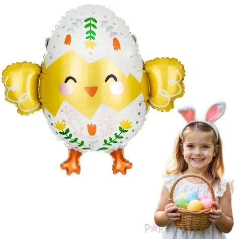 balon foliowy piskle w pisance mix partydeco 22 shp