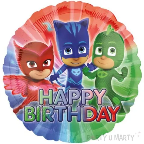balon foliowy pj masks happy birthday amscan 17 rnd