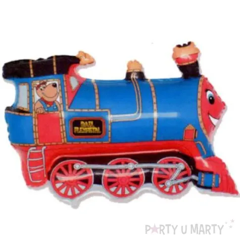 balon foliowy pociag niebieski flexmetal 14 shp