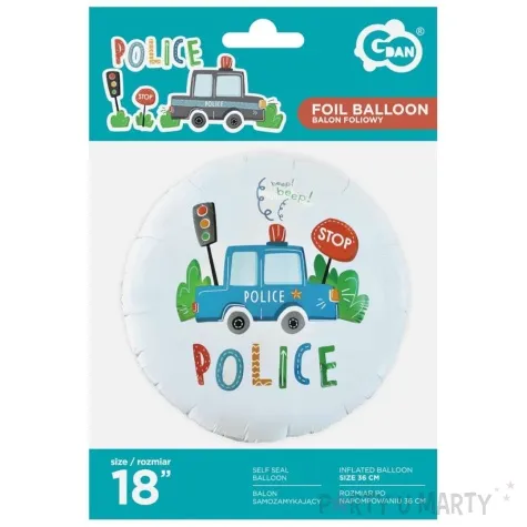 balon foliowy police radiowoz godan 18 rnd