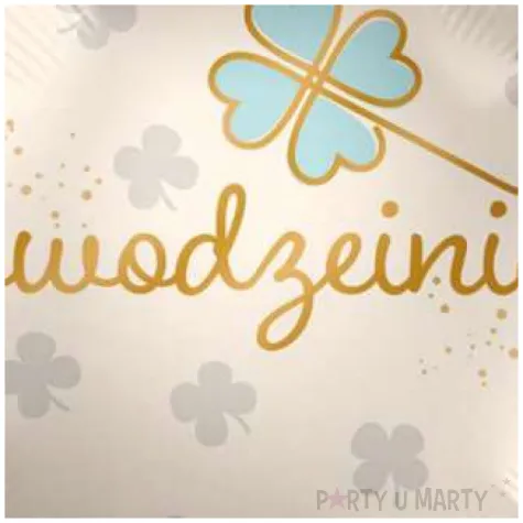 balon foliowy powodzenia bialo bezowy premioloon 17 rnd