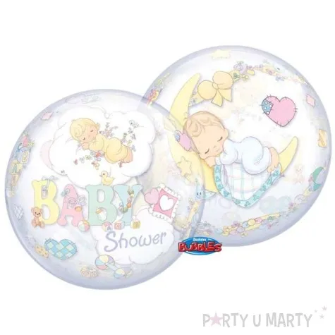 balon foliowy precious moments baby shower qualatex bubbles 22 orb