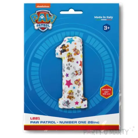 balon foliowy psi patrol cyfra 1 grabo 26 dgt