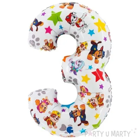 balon foliowy psi patrol cyfra 3 grabo 26 dgt