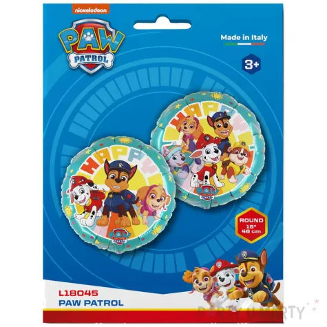 balon foliowy psi patrol happy grabo 18 rnd