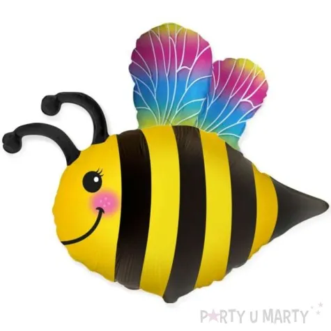 balon foliowy pszczolka wesola kolorowa flexmetal 24 shp