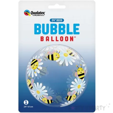 balon foliowy pszczolki kwiaty qualatex 24 orb