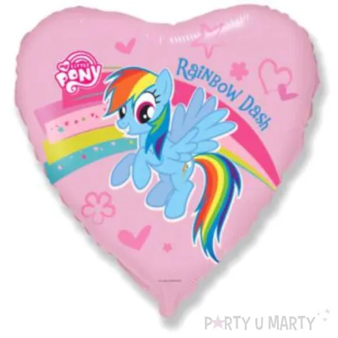 balon foliowy rainbow dash rozowy flexmetal 18 hrt