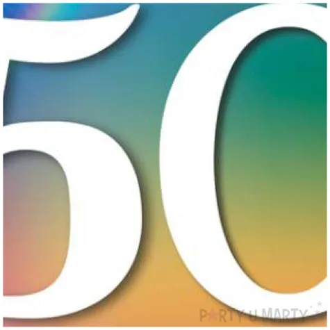 balon foliowy rainbow liczba 50 grabo 18 rnd