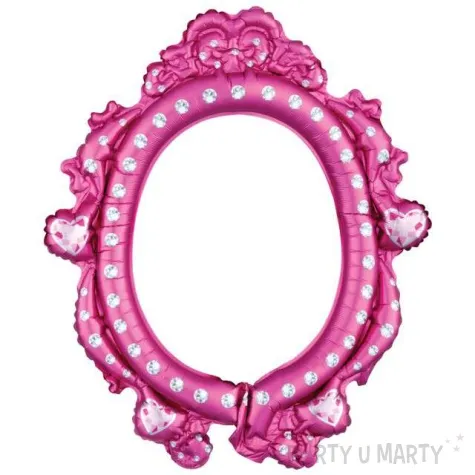 balon foliowy ramka ksiezniczki princess rozowy amscan 25 shp