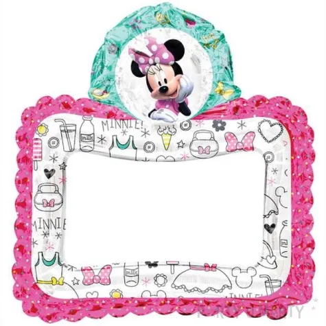 balon foliowy ramka selfie z myszka minnie amscan 29 shp