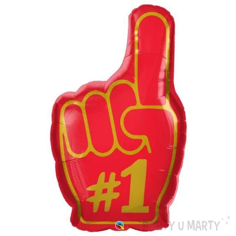 balon foliowy reka kibica numer jeden qualatex 37 rnd