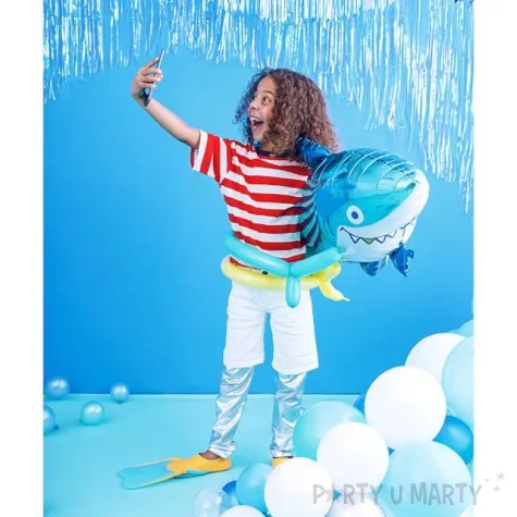 balon foliowy rekin niebieski partydeco 36 shp