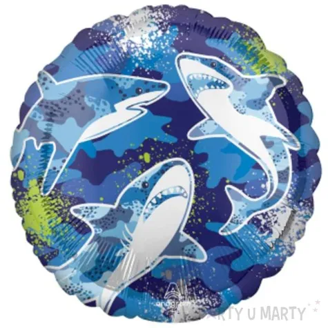 balon foliowy rekiny amscan 18 rnd