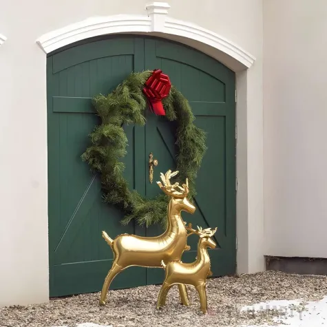 balon foliowy renifer stojacy zloty partydeco 29 shp