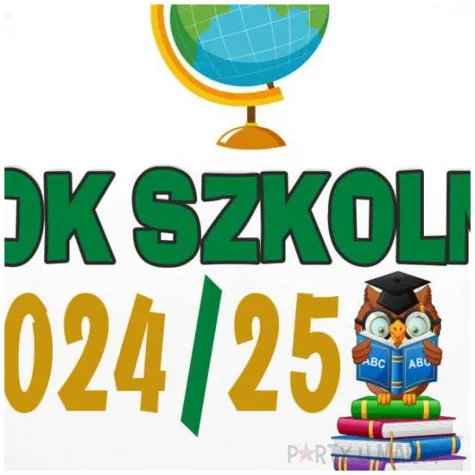 balon foliowy rok szkolny 2024 25 bialy 18 rnd