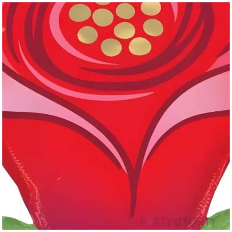 balon foliowy roza czerwony dekoracja na dzien wiosny dzien kobiet 30 shp