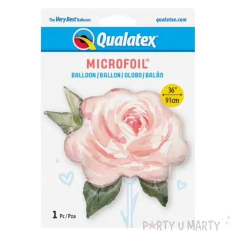 balon foliowy roza rozowa jasna qualatex 36 shp