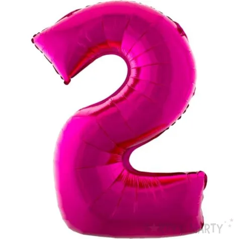 balon foliowy rozowa radosc cyfra 2 rozowy funnyfashion 41 dgt