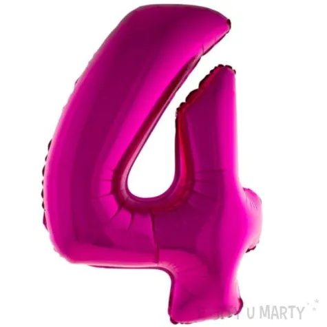 balon foliowy rozowa radosc cyfra 4 rozowy funnyfashion 41 dgt