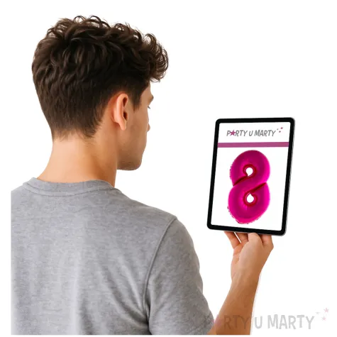 balon foliowy rozowa radosc cyfra 8 rozowy funnyfashion 41 dgt