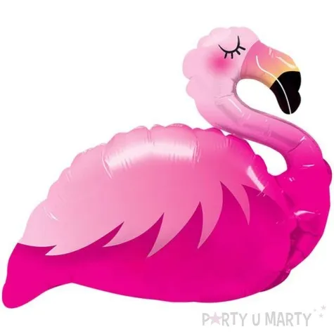 balon foliowy rozowy flaming qualatex 14 shp