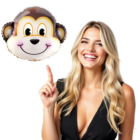 balon foliowy safari malpka partypal 12 shp