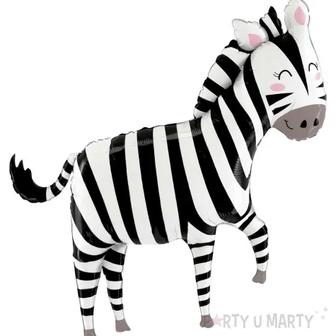 balon foliowy safari zebra betallic 50 shp