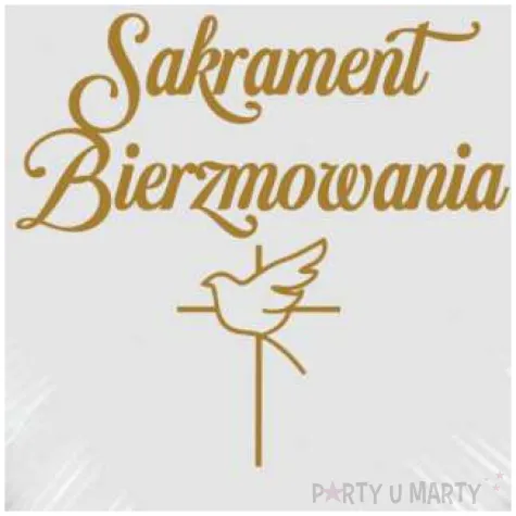balon foliowy sakrament bierzmowania golebica bialo zloty 18 hrt