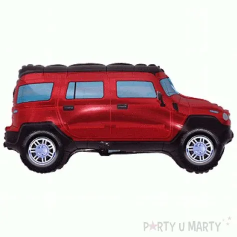 balon foliowy samochod terenowy czerwony flexmetal 24 shp