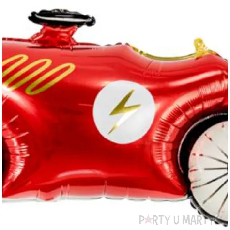 balon foliowy samochod z piorunem czerwony partydeco 36 shp