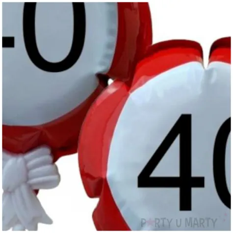 balon foliowy samopompujacy 40 urodziny traffic top ten 3 rnd
