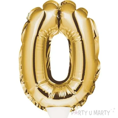 balon foliowy samopompujacy cyfra 0 zloty godan 9 dgt