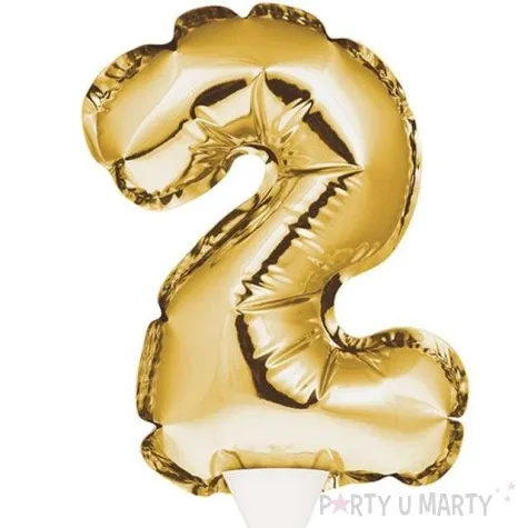 balon foliowy samopompujacy cyfra 2 zloty godan 9 dgt