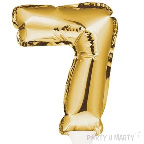 balon foliowy samopompujacy cyfra 7 zloty godan 9 dgt
