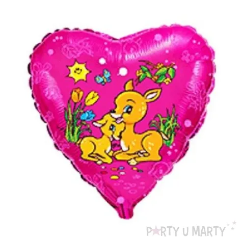 balon foliowy sarenki rozowy flexmetal 18 hrt