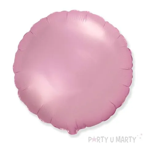 balon foliowy satynowy jasnorozowy flexmetal 18 rnd