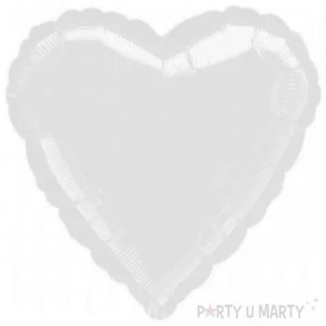 balon foliowy serce bialy amscan 18 hrt