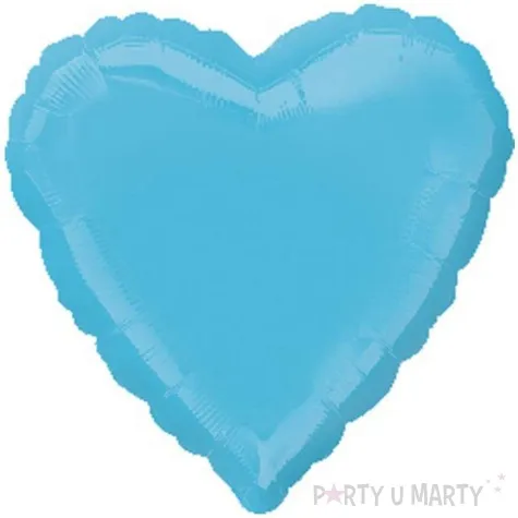 balon foliowy serce blekitny amscan 18 hrt