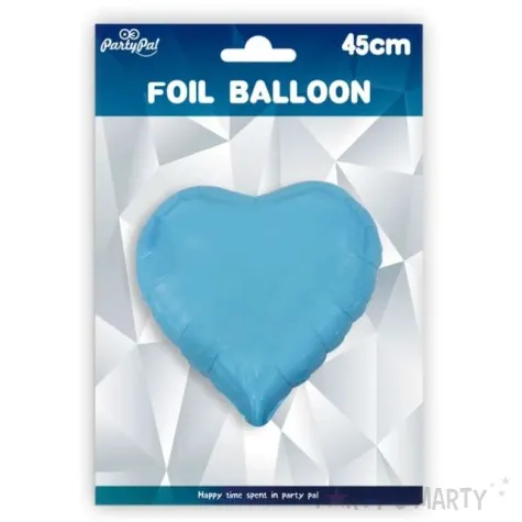 balon foliowy serce blekitny partypal 18 hrt