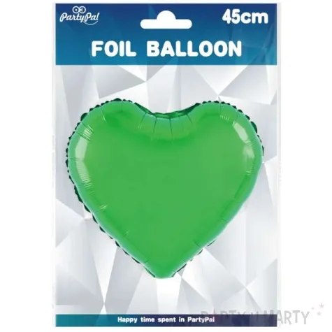 balon foliowy serce classic zielony partypal 18 hrt