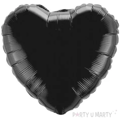 balon foliowy serce czarny flexmetal 18 hrt